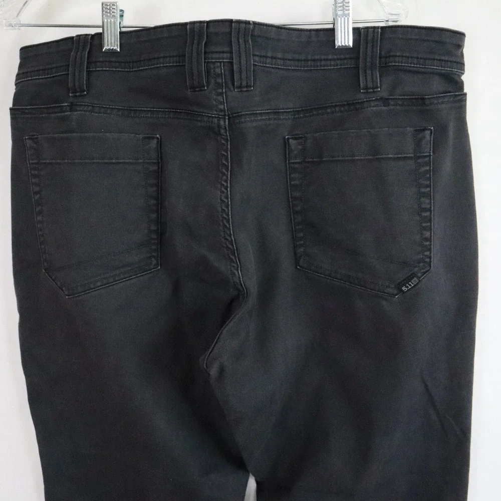 5.11 Tactical Jeans Mens 38x30 Tapered Leg 5-Pocket Pants Stretch Flex Dark Gray